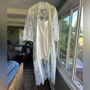 Rya Collection Darling Chemise and Lace Robe set